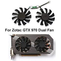 inRobert 75mm GA81S2U DC 12V 0.38A 4Pin Cooler Fan Video Card Fan Replacement for Zotac GTX 970 Dual Fan Graphic Card (Original Fan)