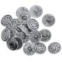LoveinDIY 20 Pieces Vintage Metal Shank Button Exquisite Craft Viking Buttons for Blazer, Suits, Sport Coat, Uniform, Jacket - 17mm Celtic Knot