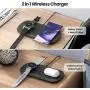 Newdery 2 in 1 Wireless Charger Stand, Wireless Charger for Galaxy Watch3, Active1/2, Galaxy Buds+, Qi Cableless Fast Charging Station for Samsung S21/Note20, iPhone12/12Pro Newdery 2 in 1 Wireless Charger Stand, Wireless Charger for Galaxy Watch3, Active1/2, Galaxy Buds+, Qi Cableless Fast Charging Station for Samsung S21/Note20, iPhone12/12Pro