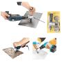 Antrader Double Head Metal Sheet Nibbler Cutter Hole Saw Drill Attachment Paperboard Package