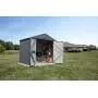 Arrow Shed 8 x 6 Elite Steel Shed with High Gable and Lockable Doors Storage Building, Anthracite Arrow Shed 8 x 6 Elite Steel Shed with High Gable and Lockable Doors Storage Building, Anthracite