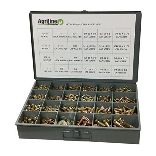 1150 Piece Grade 8 Nut Bolt Washer Assortment, Hex Head Cap Screws, Flat and Lock Washers, Hex Nuts, Coarse Thread USS Kit 1150 Piece Grade 8 Nut Bolt Washer Assortment, Hex Head Cap Screws, Flat and Lock Washers, Hex Nuts, Coarse Thread USS Kit
