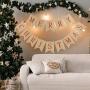 Blissun Merry Christmas Burlap Banners, Jute Burlap Banners, Merry Christmas Banner Decoration, Christmas Banner for Fireplace Wall Tree Home Christmas Decor