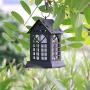 Solar Lanterns - Solar Lights Metal Flickering Flame Hanging Solar Lights Waterproof Umbrella LED Flame Lights Hanging Lamps for Garden Patio Pathway Deck Yard (2 Pack)