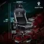 FANTASYLAB Big and Tall 400lb Massage Memory Foam Gaming Chair - Adjustable Tilt, Back Angle and 3D Arms High-Back Leather Racing Executive Computer Desk Office Chair, Metal Base, Grey/Black FANTASYLAB Big and Tall 400lb Massage Memory Foam Gaming Chair - Adjustable Tilt, Back Angle and 3D Arms High-Back Leather Racing Executive Computer Desk Office Chair, Metal Base, Grey/Black