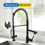 Fapully Black Kitchen Faucet,Commercial Pull Down Kitchen Sink Faucet with Sprayer