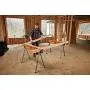 Bora Portamate Speedhorse Sawhorse Pair– Two Pack, Table Stand with Folding Legs, Metal Top for 2x4, Heavy Duty Pro Bench Saw Horse for Woodworking, Carpenters, Contractors, PM-4500T