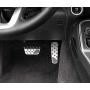 iJDMTOY 2pc Set Track Design Silver Aluminum Foot Pedal Covers Compatible With Chrysler 300, Dodge Challenger Charger Magnum