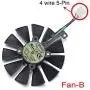 inRobert 87mm T129215SU Graphics Card Cooling Fan for ASUS ROG Strix GTX1060/GTX1080/GTX1080TI/GTX1070 Video Card Cooler (Fan-B)