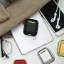 Metal AirPods Case, Full Protective Cover Accessories Compatible with Airpods Wireless Charging Case-Black
