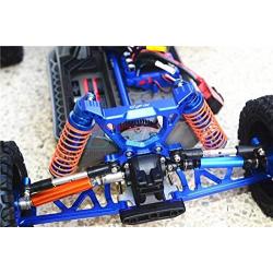 GPM for Traxxas Rustler 4X4 VXL (67076-4) / Hoss 4X4 VXL (90076-4) Upgrade Parts Aluminum Rear Shock Tower - 1Pc Set Blue