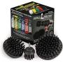 Ultra Stiff Drill Powered Cleaning Brushes Used for Heavy Duty Industrial Stripping by Drillbrush