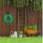 Urban Deco Hose Holder Hook, Wall Mounted Water Hose Storage Hanger,Heavy Duty Metal Hose Bracket,Holds 125-Feet of 5/8-Inch Hosepipe Black