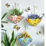 Juegoal 3 Pack Metal Umbrella Hanging Planter Wall Decor, Inspirational Plant Hanger Wall Art Indoor Outdoor for Home Bedroom Living Room Office Garden, 12.6 Inches