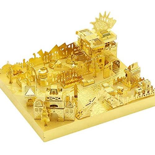 MU Amusement Park Bumper Car 3D Metal Puzzle Assemble Model Kits DIY Laser Cut Jigsaw Toy YM-L074-B