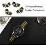 TRUMiRR 22mm Quick Release Watch Band Stainless Steel Butterfly Buckle Strap for Samsung Gear S3 Classic Frontier, Galaxy Watch 46mm, Gear 2 R380 R381 R382, Moto 360 2 46mm