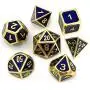 WUXINGMEILI Metal Game Dice Set with Metal Box for Role Playing Game