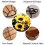 Metal Hanging Planter Basket with Coco Coir Liner Wall Mount Wire Plant Holder for Indoor Outdoor Garden Porch and Balcony (2 Pack) (10 inch)