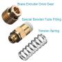 AJSPOW 3D Printer Extruders Upgrade Replacement Metal Aluminum Alloy Block Bowden 1.75mm Filament Drive Feed 3D Printer Parts of Right for MK8 Creality CR-7 8 10 10S S4 S5 Ender 3 3Pro 5