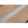 NDS 864GMTL 5-Inch Pro Channel Drain Kit with Metal Grate, 5 in, Gray