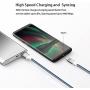 USB Type C Cable 10ft, Fasgear 3 Pack Long USB to USB C Cable Nylon Braided Fast Charging Compatible with Galaxy Note 8 9 S8/S9/S10/S10+, LG V20/G6 and More (Blue/Black/Rose)