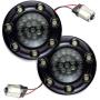 Eagle Lights 2” Bullet Rear LED Turn Signals with LED Ring Covers for Harley Davidson - 1156 Base - (2) Rear Turn Signals