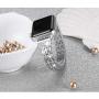 Secbolt Bling Bands Compatible Apple Watch Band 42mm 44mm Women iWatch Series 6 5 4 3 2 1 SE, Dressy Jewelry Metal Wristband Strap Diamond Rhinestone, Silver