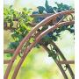 Montebello Decorative Iron Garden Arbor with 7-Inch Ground Stakes, 53 W x 23 D x 84 H Burnished Bronze Finish