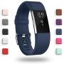 POY Replacement Bands Compatible for Fitbit Charge 2, Classic & Special Edition Adjustable Sport Wristbands