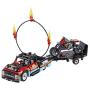 LEGO Technic Stunt Show Truck & Bike 42106 Vehicle Building Set Includes Toy Stunt Motorcycle, Toy Truck and Trailer, New 2020 (610 Pieces)