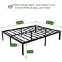 AROMUSTIME 16 Inch Metal Platform Bed Frame/Easy Assembly Mattress Foundation/Heavy Duty Steel Slat/Noise Free/Box Spring Replacement, Queen AROMUSTIME 16 Inch Metal Platform Bed Frame/Easy Assembly Mattress Foundation/Heavy Duty Steel Slat/Noise Free/Box Spring Replacement, Queen