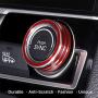 5 PCS for Honda Civic 10th Gen Audio Speaker Cover Engine Start Stop Button Emblem, AC Switch Temperature Climate Knob Ring, Interior Accessories(Red)