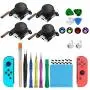 4 Pack Joycon Joystick Replacement, 33PCS Switch Analog Stick Parts for Nintendo Switch Joy Con Controller Thumbstick, Include Full Repair Tool Kit and 2 Metal Lock Buckles 4 Pack Joycon Joystick Replacement, 33PCS Switch Analog Stick Parts for Nintendo Switch Joy Con Controller Thumbstick, Include Full Repair Tool Kit and 2 Metal Lock Buckles