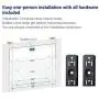 Fleximounts 3-Tier Storage Wall Shelves 1x4ft 12-inch-by-48-inch per Shelf Height Adjustable Floating Shelves (Black) Fleximounts 3-Tier Storage Wall Shelves 1x4ft 12-inch-by-48-inch per Shelf Height Adjustable Floating Shelves (Black)