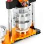 RanBB Button Maker, Manual Badge Maker Machine Punch Press Machine DIY with 100 Sets Circle Button Parts Multi-Size (58mm / 2.28'')