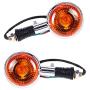 2X Amber Turn Indicator Signal Light Blinker Lens For Yamaha Virago 85-99