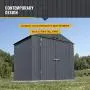 Arrow Shed 8 x 6 Elite Steel Shed with High Gable and Lockable Doors Storage Building, Anthracite Arrow Shed 8 x 6 Elite Steel Shed with High Gable and Lockable Doors Storage Building, Anthracite