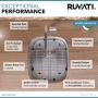 Ruvati 15 x 18 Inch Undermount 16 Gauge Stainless Steel Bar Prep Sink - RVM4110