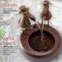 Alpine Corporation NCY356 Metal Toucan Outdoor Water Fountain for Garden, Patio, Deck, Porch-Yard Art Decor, 20-Inch Tall, Brown Alpine Corporation NCY356 Metal Toucan Outdoor Water Fountain for Garden, Patio, Deck, Porch-Yard Art Decor, 20-Inch Tall, Brown