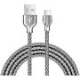USB Type C Cable,Fantany Durable Metal USB A to C Charging Cable&Sync Compatible with Galaxy S10,S9,S9+,S8,S8+,Note 8,9,LG V40,50 G7,8, Pixel 2,3,HTC 10,Nexus 5X/6P, 3.3Feet,1Pack (Silver, 3.3ft)