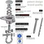 9M Silent Bearing Swing Hangers, Heavy Duty 180°+360° Rotate Swing Swivel Hook, 1500LB Capacity Stainless Steel for Wooden Concrete Playground Yoga Hammock Chair Rope Punching Bag Porch Swing Sets 9M Silent Bearing Swing Hangers, Heavy Duty 180°+360° Rotate Swing Swivel Hook, 1500LB Capacity Stainless Steel for Wooden Concrete Playground Yoga Hammock Chair Rope Punching Bag Porch Swing Sets