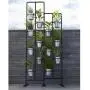 Vertical Metal Plant Stand 13 Tiers Display Plants Indoor or Outdoors on a Balcony Patio Garden or Use as a Room Divider or Vertical Garden Inside Your Home or Great for Urban Gardening (Dark Gray)