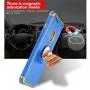 Tverghvad iPhone 8 Plus Case, Ultra Slim Flexible iPhone 8 Plus Matte Case, Styles 3 in 1 Electroplated Shockproof Luxury Cover Case for iPhone 8 Plus (Blue)