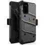 ZIZO Bolt Series for Galaxy S20 Case with Kickstand Holster Lanyard - Gun Metal Gray