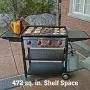 Camp Chef Flat Top Grill, True Seasoned Griddle Surface, Four 12,000 BTUs/Hr. stainless steel Burners