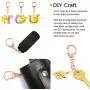 Roctee 50 Pcs Rose Gold Keychain, Spring Snap Key Ring with Chain and Jump Rings, Alloy DIY Key Chain Parts for Craft Hanging Buckle Charm Making Roctee 50 Pcs Rose Gold Keychain, Spring Snap Key Ring with Chain and Jump Rings, Alloy DIY Key Chain Parts for Craft Hanging Buckle Charm Making