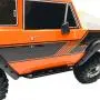 KYX Racing Side Step Running Boards Foot-Plate for 1/10 RC Crawler Redcat Gen8 Scout II (Aluminum)
