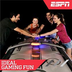 ESPN Sports Air Hockey Game Table: Indoor Arcade Gaming Set with Electronic Score System and Sound Effects - Available in Multiple Styles