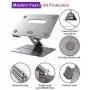 Laptop Stand, brocoon Adjustable Laptop Computer Stand for Desk, Ergonomic Aluminum Laptop Notebook Holder with Heat-Vent, Laptop Riser Compatible for MacBook Air Pro, HP & More 10-17'' Laptops Laptop Stand, brocoon Adjustable Laptop Computer Stand for Desk, Ergonomic Aluminum Laptop Notebook Holder with Heat-Vent, Laptop Riser Compatible for MacBook Air Pro, HP & More 10-17'' Laptops