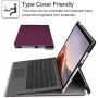 Fintie Case for Microsoft Surface Pro 7 Compatible with Surface Pro 6 / Surface Pro 5 12.3 Inch Tablet, Hard Shell Slim Portfolio Cover Work with Type Cover Keyboard (Purple)